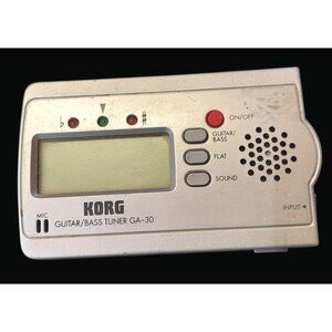 Korg GA-30 Guitar/Bass Tuner With LED Indicators & Built-In Speaker 1024